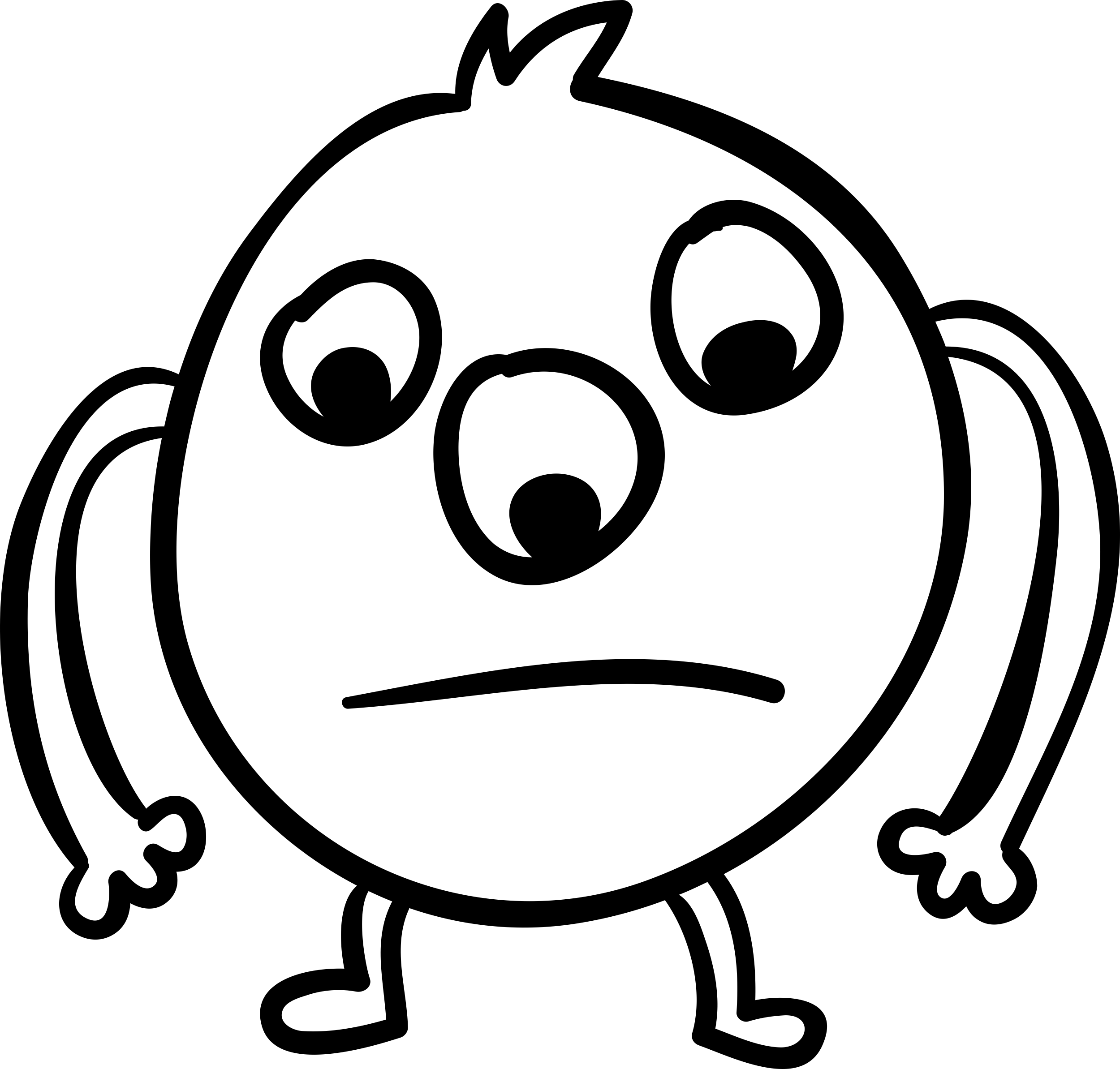 Halloween Monster Of Three Eyes Sketch Svg Vector Free Vectors